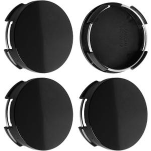 2.5Inch 63MM Wheel Center Caps for Toyota Corolla Camry Highlander RAV4 Rim Hub Caps, Pack of 4 (Gloss Black, Outer 63MM, Inner 61MM, Easy DIY Installation)
