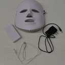 Led Face Mask Light Therapy, 7-1 Colors LED Facial Skin Care Mask, Red Light Therapy for Face, White