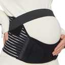 NeoTech Care Pregnancy Belly Band Maternity Belt, Back/Abdomen/Waist/Pelvis Support (Size M, Black Color)