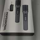 Wireless Microphones, 5-level Volume Adjustment, Dual Handheld Dynamic Mic with Dynamic Ambient Lighting,Ultra-Stable Rechargeable Receiver,40H Duration, 200ft Range,Karaoke Microphone for Singing