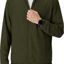 Men's UPF 50+ Sun Protection Lightweight Outdoor Hoodie Full Zip Long Sleeve Fishing Hiking Performance Shirt (Green, XXL)
