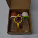 Piifur Sippy Cups for Toddlers 1-3 No Spill Straw with Handle Water Bottle 2 Pack 10 Ounce Green&Beige