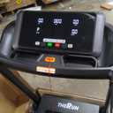 THERUN Home Treadmill with Incline Adjust, 3.0 HP Treadmill, Heart Rate Monitoring, Wider Running Belt (Light Red-Manual Incline)