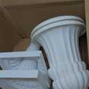 White Classic Urn Planter, Roman Column Flower Pot, Plant Container Decorative Pots Flower Planters for Indoor Outdoor Garden
