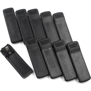(10-Pack) HLN8255 Belt Clip for Motorola CP200 CP200D CP140 CP150 CP180 CP040 GP3688 EP450 PR400 Two Way Radios PMNN4251 NNTN4497 NNTN4970 NNTN4851 Battery
