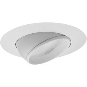 NICOR Lighting 6 in. White Recessed Eyeball Trim with Baffle (17526WH)