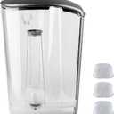Replacement Part Water Reservoir with Water Filter Holder and 3 Charcoal filters,Compatible with Keurig K-Elite Coffee Maker Only (Brushed Silver)
