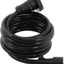 labwork 12 Feet 7 Pin Trailer Extension 7 Blade Trailer Plug Extension Double Prongs Connector for Truck Camper Blade Molded RV Cable Wire