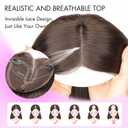 Isaic Hair Toppers for Women 18 Inch Synthetic Hair Pieces, 360 Clips In and Adjustable Bandage Layered Toppers, Toppers Hair Pieces Add Volume for Thinning Hair and Daily Use (Dark Brown)