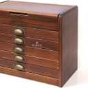 DMC Large Decorative Wooden Collectors Box With 500 Stranded Cotton Thread Pack