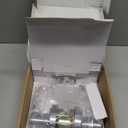 MrArm Commercial Door Lever Lock, Heavy-Duty Locking Door Handle, Designer Door Handles, Cylindrical Lever Lock, Non-Handed Grade 2 Industrial Standard Door Handle, Satin Chrome(Keyed Entry)