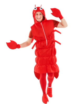 fun shack Lobster Costume, Adult Unisex, Polyester, One Size, Halloween