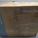 Sweetcrispy Criss Cross Chair Legged, Armless Office Desk Chair No Wheels, Swivel Vanity Chair, Height Adjustable Wide Seat Computer Task Chair, Fabric Vanity Modern Home Chair Blue 