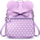 Small Cute Backpack for Girls Women Travel Kids Backpack Purse Toddler Little Girls Childrens Daypack Convertible Shoulder Bag Purple Kids Mini Mouse Backpacks