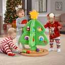 Step2 My First Christmas Tree, Kids Interactive Holiday Toy, 12 Colorful Plastic Ornaments to Decorate, Mini Train Set Circles the Skirt, Made of Durable Plastic, For Toddlers 1.5+ Years Old