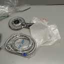 LED Shower Head Color Changing, Handheld Shower Head High Pressure with Hose, Water Saving Spray Showerheads, Discoloration Warning, Water Temperature Display, 3 Spray Modes, Easy to Install, Chrome