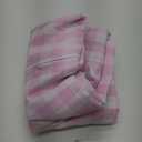 LA Linen TCcheck108R-PinkK37 Polyester Gingham Checkered Tablecloth, White & Pink - 108 in. Round