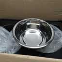 IRIS USA Dog Bowls Elevated with Storage, 15" H Raised Feeding Station, Dog Bowl Stand with Airtight Food Storage Holds 47 lbs, 2 Removable 64 oz Stainless Steel Bowls for Large Dogs, Smoke/Black