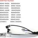 806469N00A Exterior Chrome Door Handle Front Left Driver Side, with Sensor and Smart Keyless Entry System, for 2009-2018 Nissan Sentra/Maxima/Murano/Leaf Replace# 80646-9N00A 806451AA0A