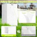 30 Gallon Disposable Trash Cans for Parties, 4 Pack Extra Large Portable Trash Can White Pop Up Trash Cans Bin, Recycle Collapsible Garbage Can Bins for Party Kitchen Camping Trash Can