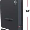 12" RV Screen Door Slider Panel and Handle/Stop for RV, Trailer, Camper, Motor Home, Cargo Trailer - OEM Replacement (Black)