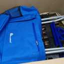 dbest products Bigger Trolley Dolly, Blue Shopping Grocery Foldable Cart