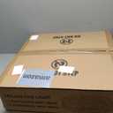 LEDIARY 23 Inch Caged Ceiling Fans with Lights, White Flush Mount Ceiling Fan with Remote, Large Low Profile Bladeless Ceiling Fan Light Fixture for Bedroom, Kitchen, Dining Room-White Gold Color