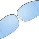for BMW E86 E88 E90 E91 E92 E93 325i 328i 328xi 335i 335xi 330i 330xi 1 Pair Car Driver Passenger Side Mirror Glass with Backing Plate Heated Blue Tinted Glass