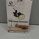 RONG&LAN Clip lamp,360 Rotation Clip on Lamp Portable Book Reading Light,Clamp on Desk/Table/Bunk Bed/Cupboard Home Lighting, (Desk lamp,Seven Colors for Your Choice) (Black,2)