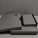 Dog Stairs with Storage 12" H, 2-Step Wider Dog Steps for Dogs Cats, Folding Sturdy Pet Stairs Climbing Sofa Couch, Ramp for Car Hold Up to 150 lbs (Gray, No Condo)