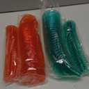 Yinkin 24 Pcs 5oz Plastic Martini Glasses Disposable Christmas Party Cups Clear Red and Green Plastic Cocktail Glasses Stemless Margarita Cups for Wine Cocktails Whiskey Yogurt Ice Cream Fruit