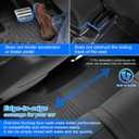 Soul Floor Mats - Car Mats for KIA Soul 2014-2019 (Not fit Hybrid), All Weather Floor Mats and Cargo Liner for Soul Accessories, Heavy Duty Rubber Mats, Car Accessories