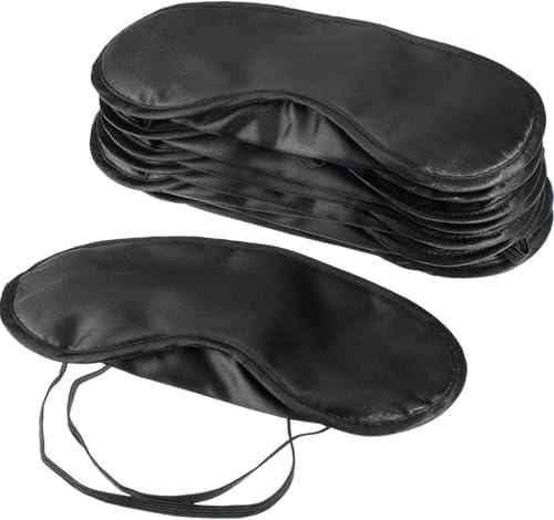 Mudder Blindfold Eye Mask Shade Cover for Sleeping with Nose Pad, 10 Pack