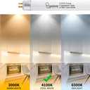 7 Pack 21 Inch F13T5/CW Fluorescent Light Bulb, 4100K Cool White, T5 13 Watts Fluorescent Replacement Bulb for Counter and Cabinet Fixture, G5 Base