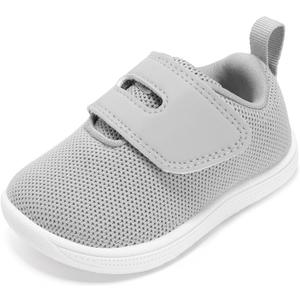 STQ KIDS Toddler Barefoot Shoes First Walking Light Grey 12-18 Months