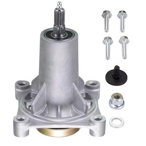 Spindle Assembly Fit for Craftsman HU Ariens Poulan - Mandrel Spindle Fit for 42" 46" 48" 54" Mower Deck, with Thread Bolts and Grease Fitting, Replace 192810 532187292 532187281 567253301 (1)