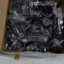 Chumia 20 Pcs Door Stopper Mounted Floor Stops Stainless Steel Cylindrical Stopper Modern Decorative Rubber Bumper Stops Holder Wall Protector for Bottom or Top of Door (Black)