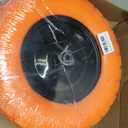 Upgraded 16" Flat Free Wheelbarrow Wheels and Tires, 4.80/4.00-8 Solid Tires with 5/8"&3/4" Bearings, Universal Fit for Wheelbarrows/Garden Trailer