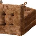 Chair Cushions with Ties and Non Slip Backing Tufted Indoor Seat Pad for Kitchen Dining Room, 2" or 4" Thick Dining Chair Pads (4, Coffee-4in)