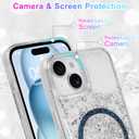 PERRKLD for iPhone 15 Magnetic Clear Case, Compatible with MagSafe