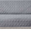 Ameritex Couch Sofa Slipcover 100% Waterproof Nonslip Quilted Furniture Protector Slipcover for Dogs, Children, Pets Sofa Slipcover Machine Washable (Light Grey, 68")