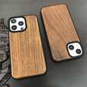 Premium Wooden Case for iPhone 16/16 Plus / 16 Pro / 16 Pro Max  Natural Walnut Wood & Shockproof TPU Edge | Sleek, Durable, Eco-Friendly Protective Cover (iPhone 16 Pro Max)