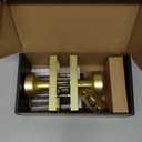 Gold Door Knobs Interior, Pismo Door Knob with Lock,Interior Door Handles for Bathroom & Bedroom