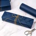 RUSPEPA Kraft Paper Roll - 30 inches x 32.8 feet - Recyclable Paper Perfect for Wrapping, Craft, Packing, Floor Covering, Dunnage, Parcel, Table Runner, Navy Blue