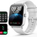aeac Smart Watch for Android & iOS, 1.8" HD Fitness Watch with Alexa, Bluetooth Calling, Smartwatch with Heart Rate/Sleep Monitor/Calorie/Step Counter, IP68 Waterproof