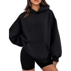 Hoodies for Women Oversized Sweatshirts Fall Fashion Outfits 2026 Casual Sweaters Tops Fleece Workout Winter Clothes
(Medium, Black)