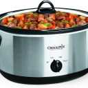 Crock-Pot 7 Quart Oval Manual Slow Cooker, Stainless Steel (SCV700-S-BR), Versatile Cookware for Large Families or Entertaining (7 Quarts, Stainless Steel)