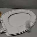 Bemis 7300SLEC Slow Close Toilet Seat, Easy Clean Hinges and Durable Plastic Seat, Made in USA, Elongated, White
