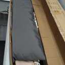 SUNCREAT Hammocks for Outside with Stand Included, Double Hammock with Curved Spreader Bar, Carrying Bag, Gray Stripes