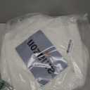 White Long Pile Faux Fur Faux Plush Muffler Scarf Dolls Jewelleries Displaying Backdrop Product Photo Backdrop, Great for Nail Art, Cushion Fluffy (White 0.5M)